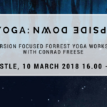 Yoga upside down event banner